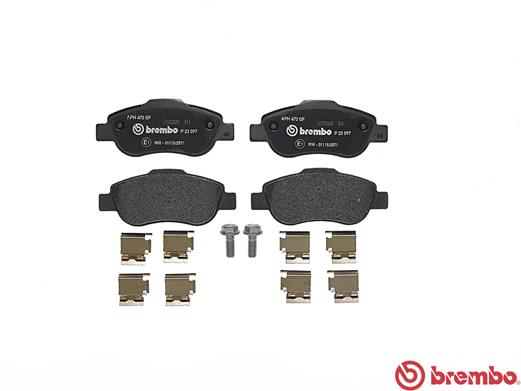 A.B.S. P 23 097 BREMBO Bremsbelagsatz, Scheibenbremse